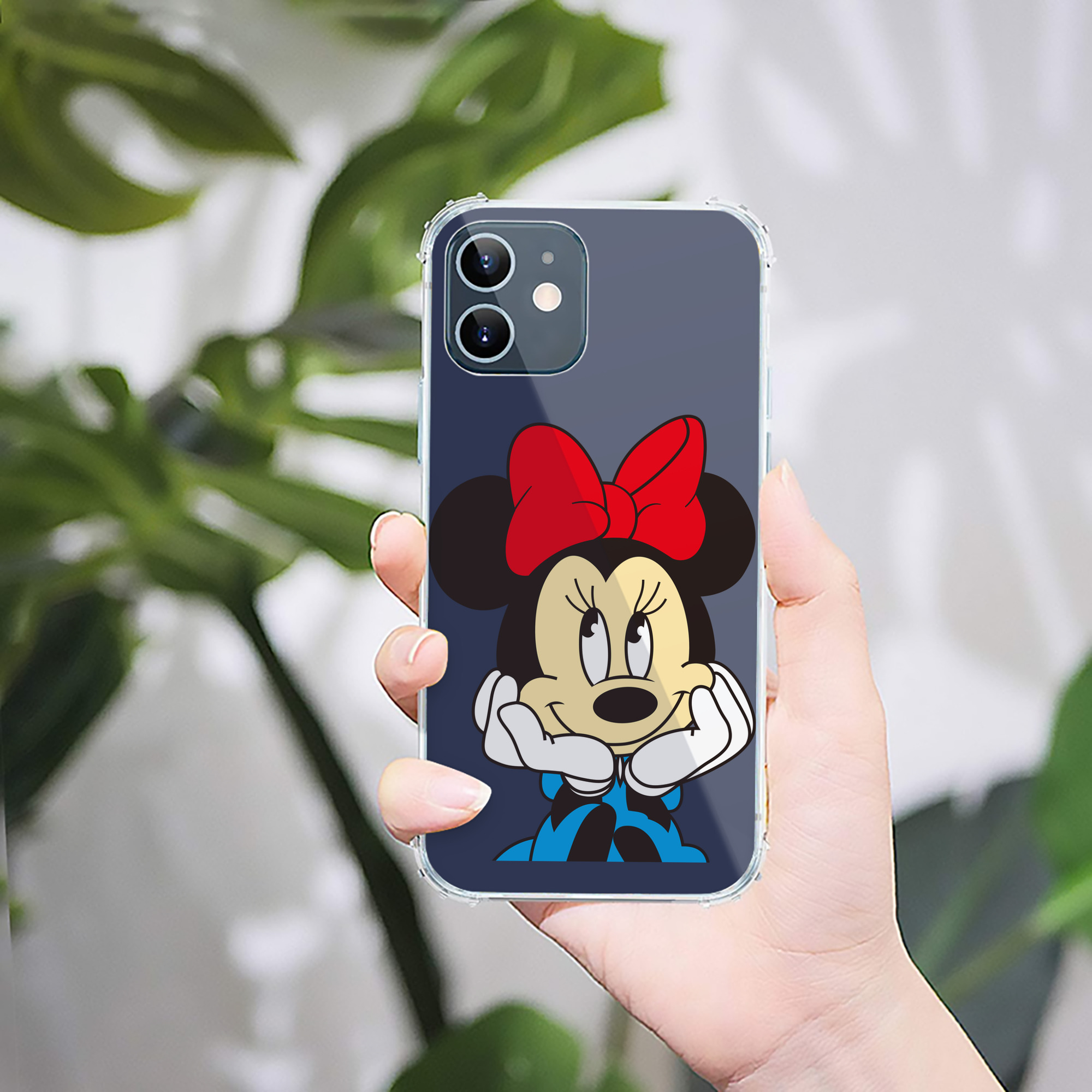 （画像用） ミッキーマウス Mickey Mouse 【iPhone 12シリーズ対応】透明スマホケース（クリアソフトケース）